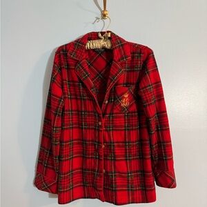 Ralph Lauren 2 piece fleece pants pajama set size PM